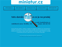 Tablet Screenshot of miniatur.cz